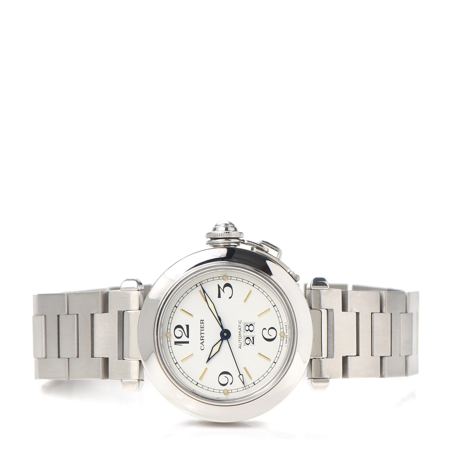 Cartier Stainless Steel 35mm Pasha C Big Date Automatic Watch 2 of 5