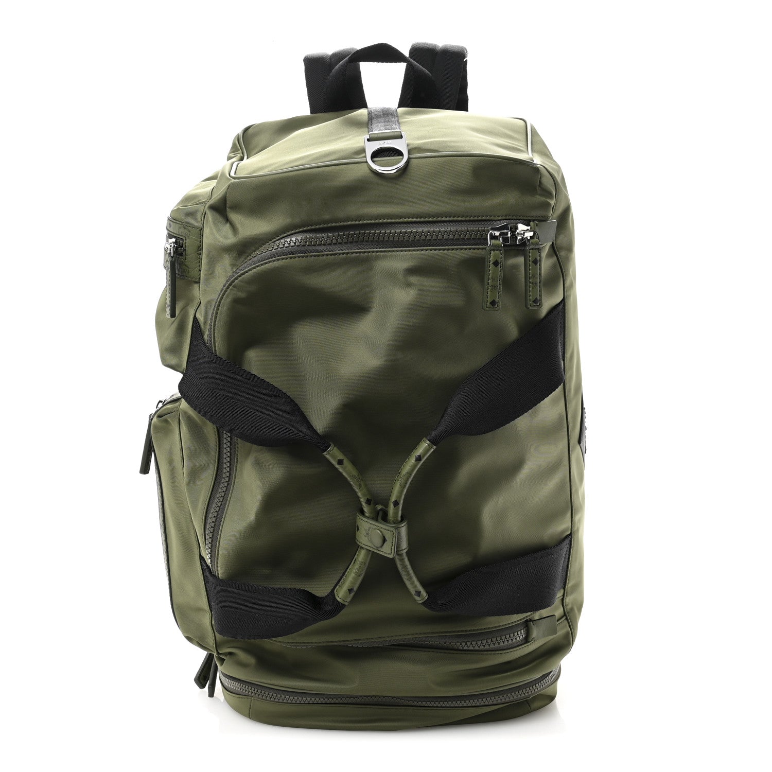 MCM Econyl Ottomar Weekender Backpack Khaki Moss 1 of 8