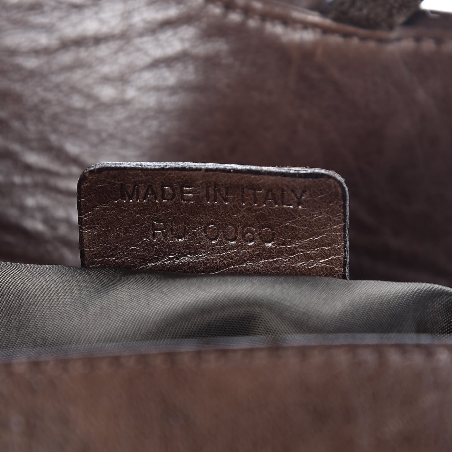 Calfskin Mini Saddle Bag Brown