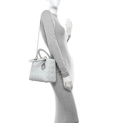 Christian Dior Grained Calfskin Cannage Medium Lady Dior 2 of 11