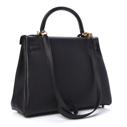 Hermes Togo Kelly Retourne 32 Black 4 of 36
