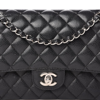 Chanel Caviar Quilted Medium Double Flap Black 10 of 11