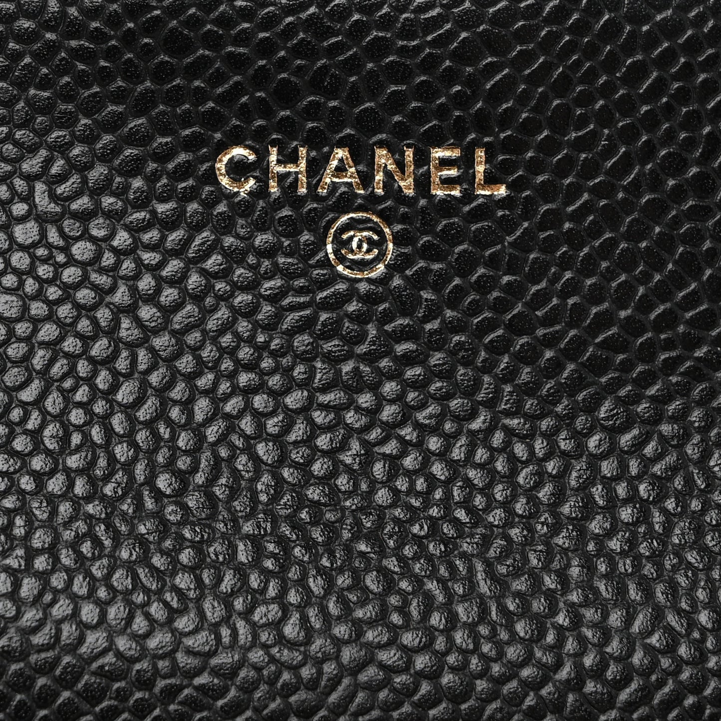 Caviar Quilted Flap Card Holder Black