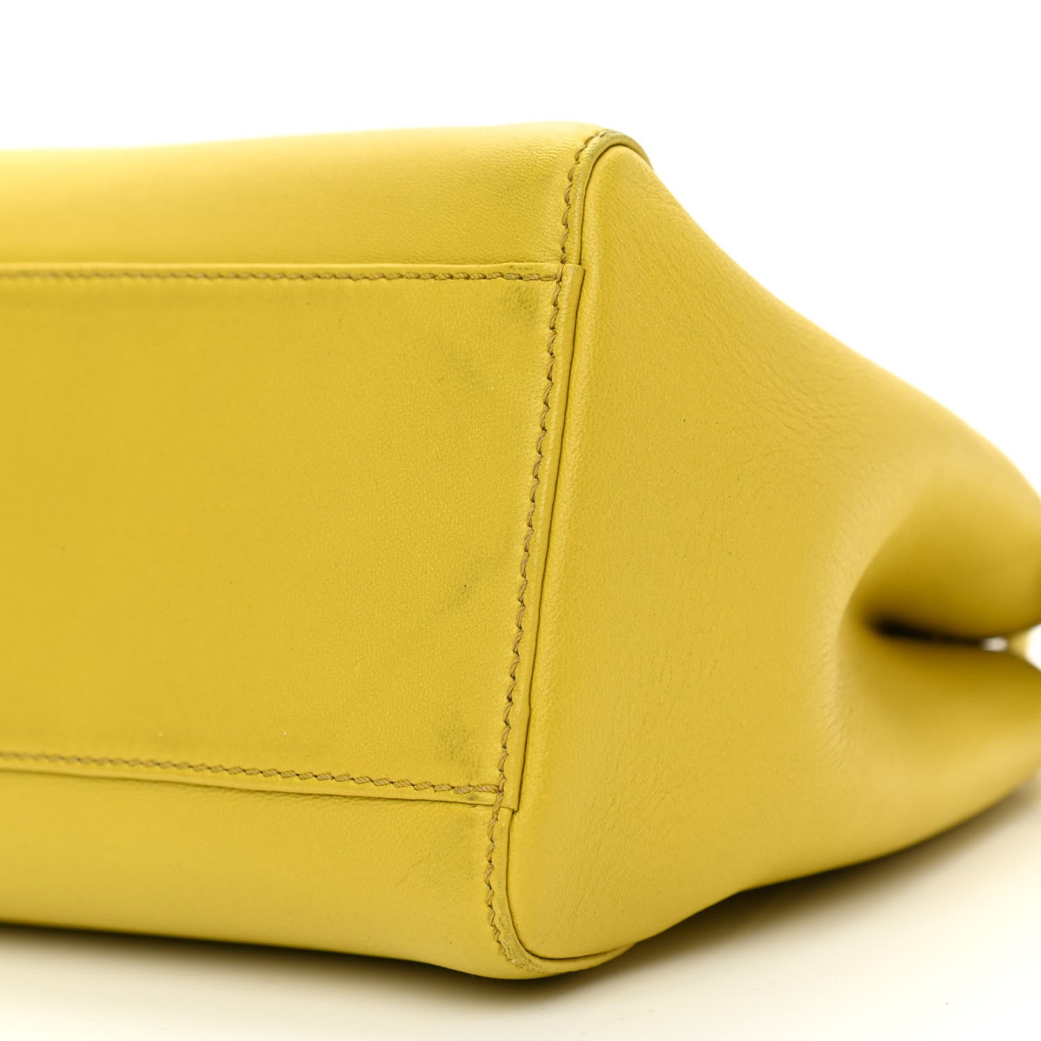 Fendi Nappa Mini Peekaboo Iconic Satchel Lime 11 of 11
