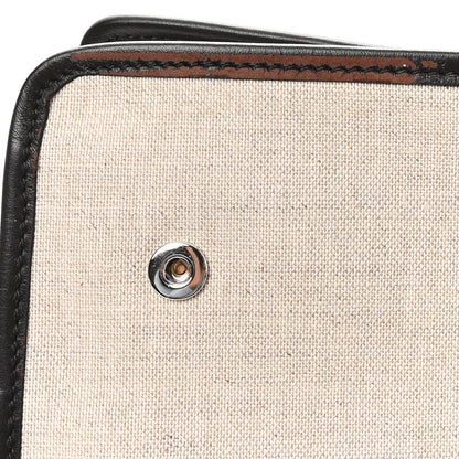 Salvatore Ferragamo Hickory Calfskin Canvas Cutout The Studio Box Bag Beige Brown 11 of 11