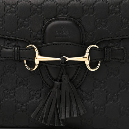 Gucci Microguccissima Medium Emily Chain Shoulder Bag Black 8 of 14