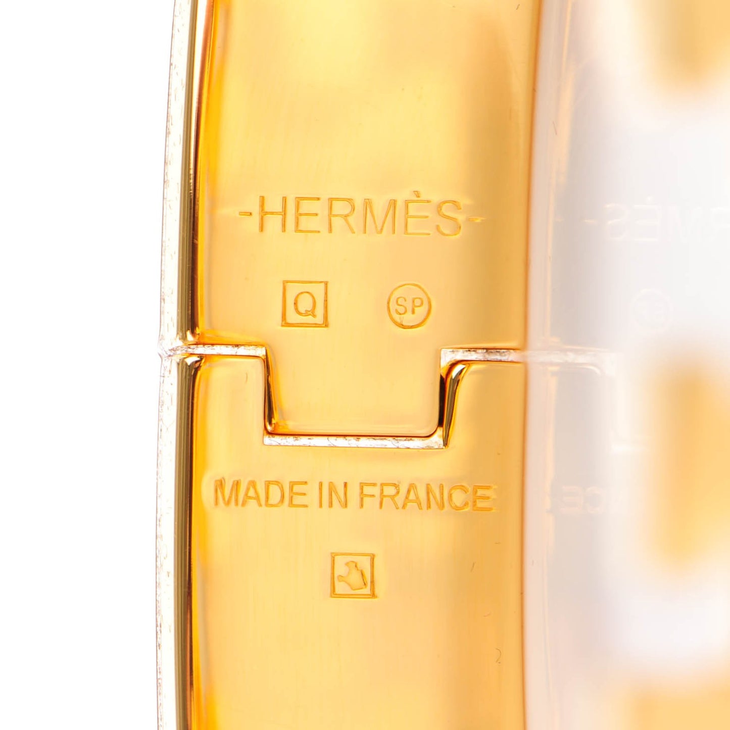 Enamel Narrow Clic Clac H Bracelet PM Orange