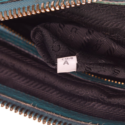 Prada Vitello Daino Shopping Satchel Voyage Turchese 8 of 22