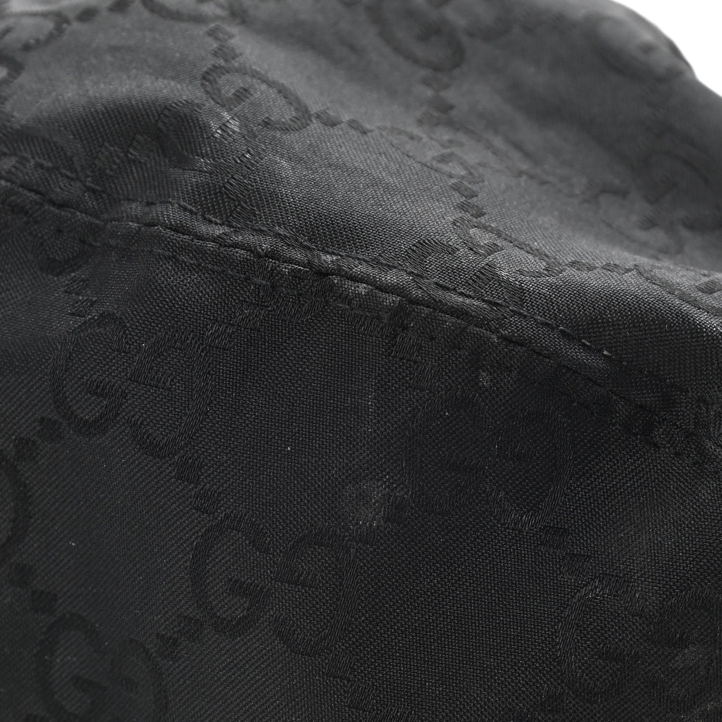 Nylon Lapin Fur Monogram Bucket Hat L Black