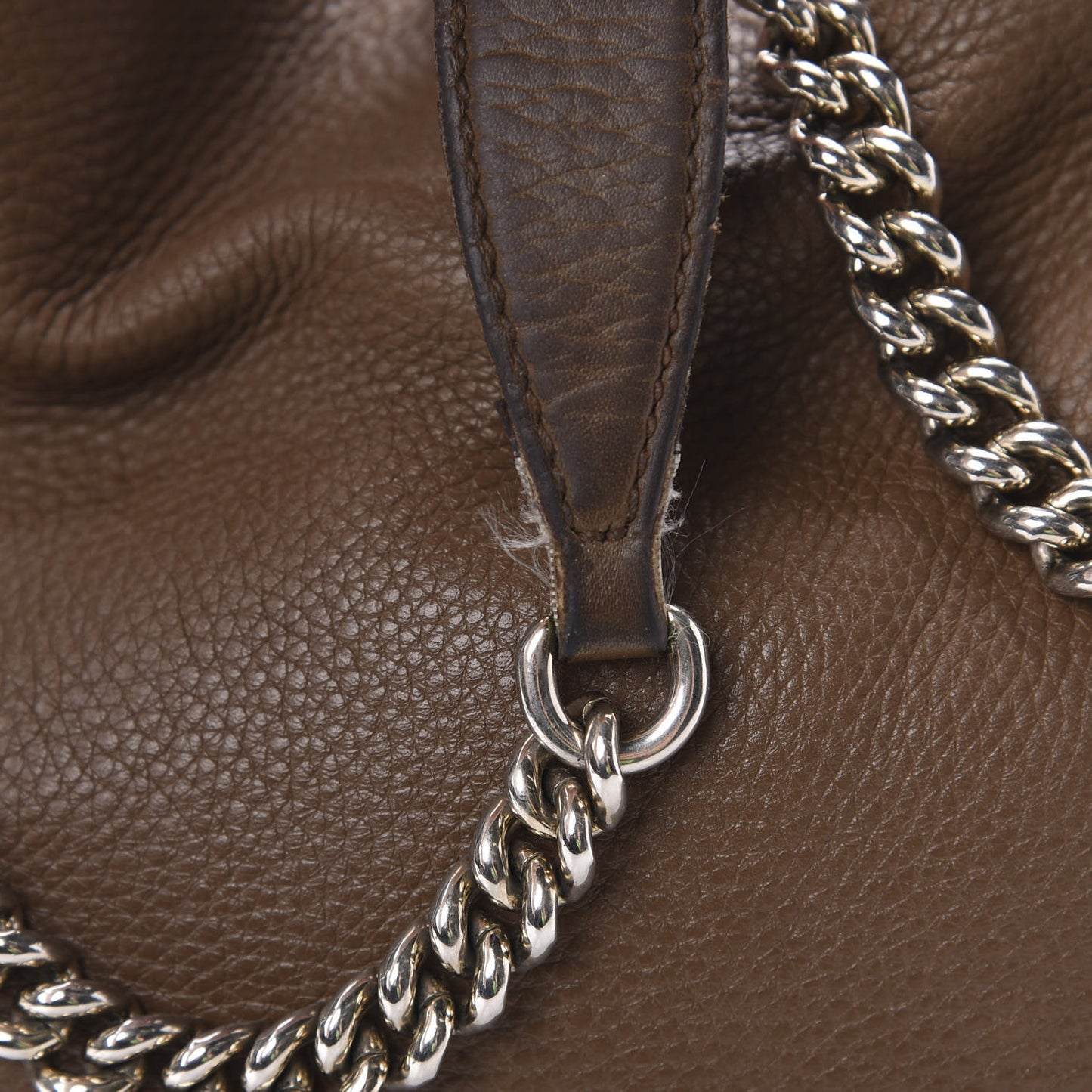 Cellarius Calfskin Medium Soho Chain Shoulder Bag Acero