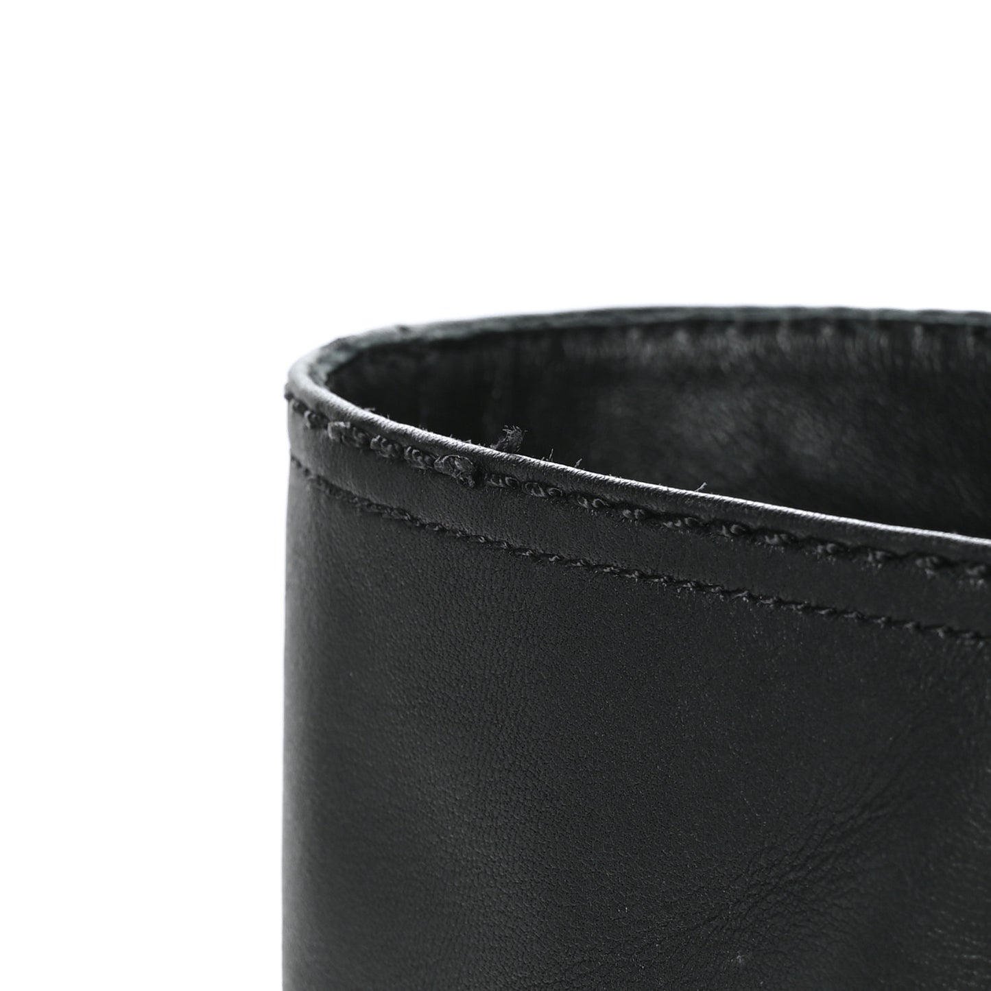 Calfskin Cap Toe High Boots 40 Black