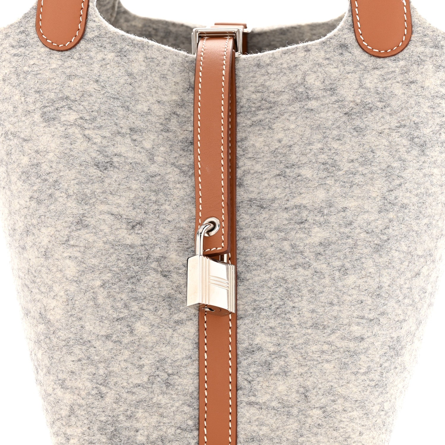 Hermes Feutre Swift Picotin Lock 18 PM Gris Clair Gold 8 of 11