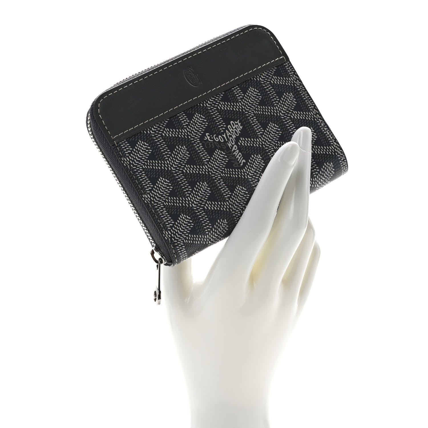 Goyard Goyardine Matignon PM Wallet Grey 2 of 7
