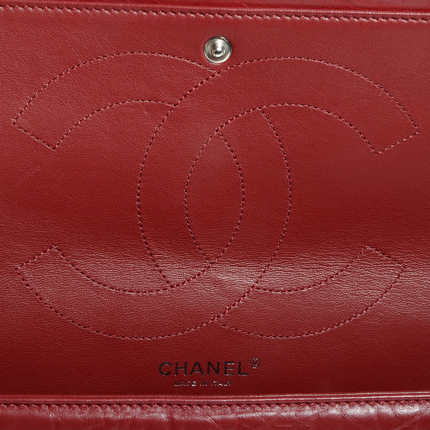 Chanel Aged Calfskin Quilted 2.55 Reissue 227 Flap Red 7 of 10