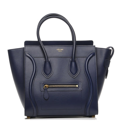 Celine Smooth Calfskin Micro Luggage Ink 1 of 7