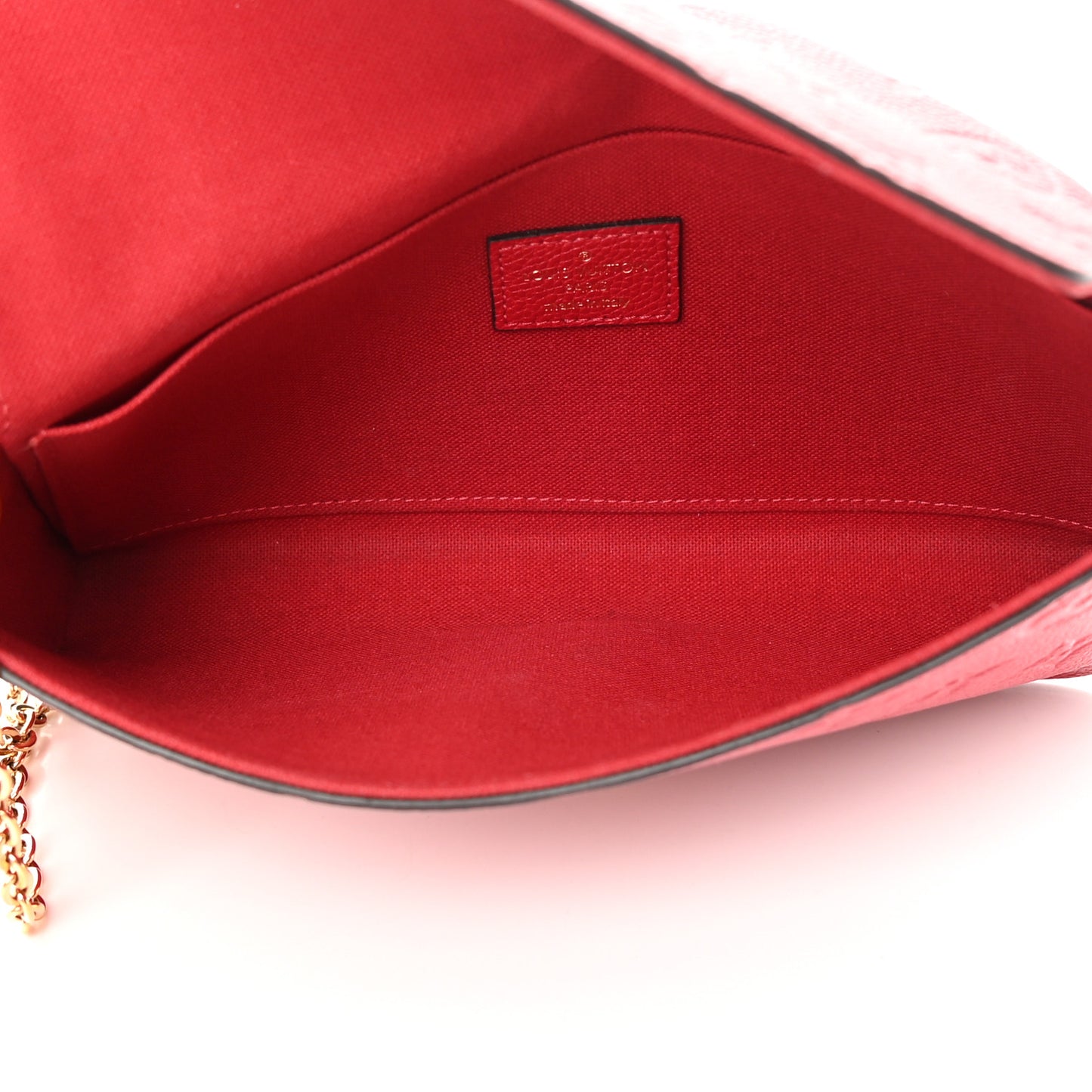 Empreinte Pochette Felicie Chain Wallet Scarlet