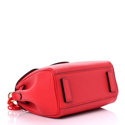 Versace Calfskin Medusa Small Top Handle Handbag Red 4 of 8