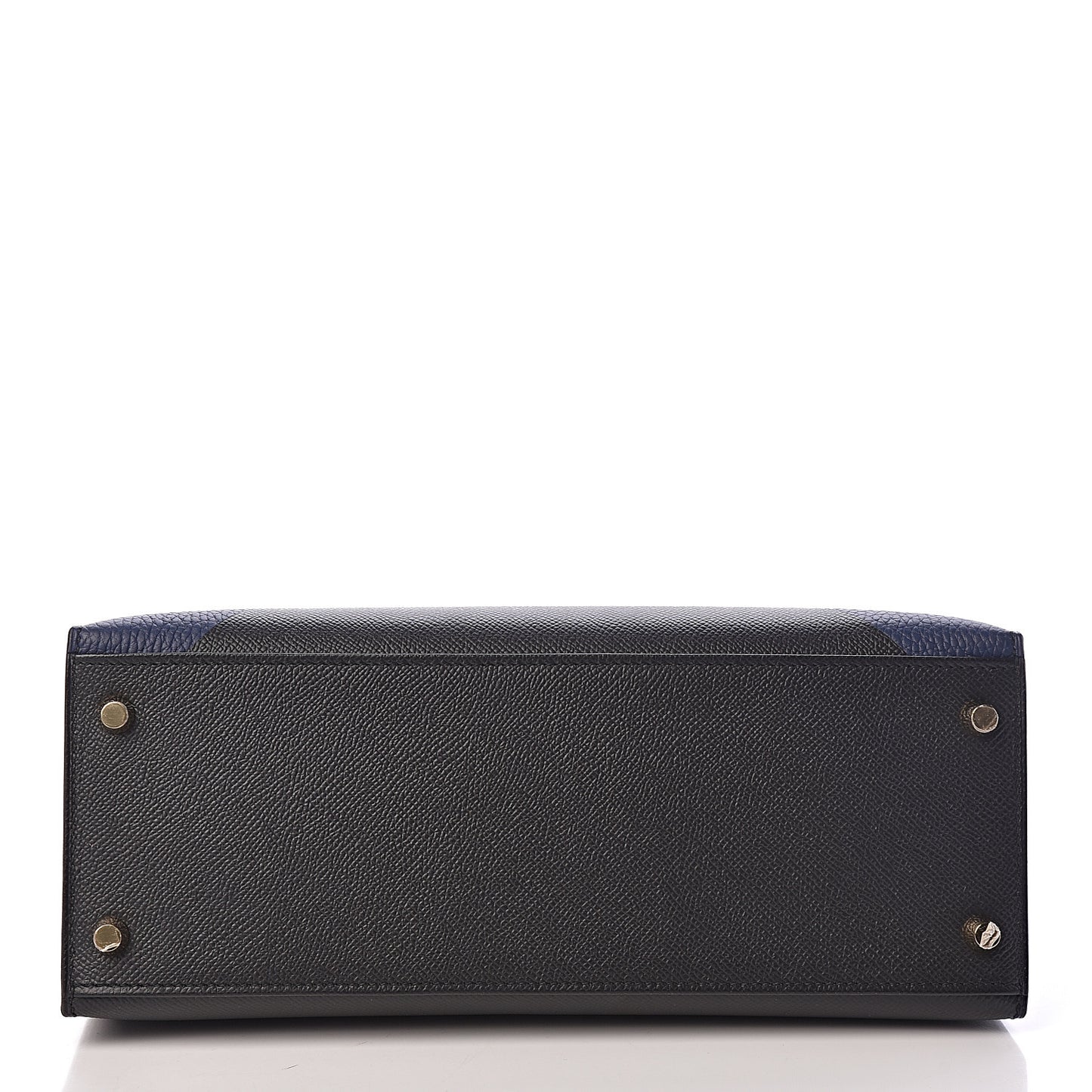 Epsom Taurillon Clemence Chevre Mysore Horseshoe Kellygraphie Lettre X Kelly Sellier 28 Noir Bleu Indigo Bleu Saphir