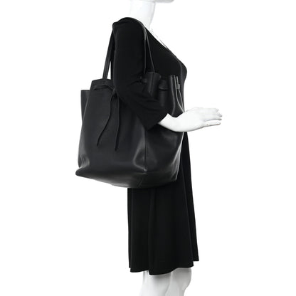 Celine Soft Grained Calfskin Medium Belt Cabas Phantom Black 2 of 18