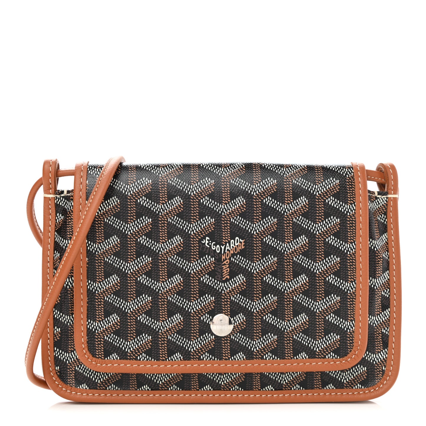 Goyardine Plumet Wallet Clutch Black Gold