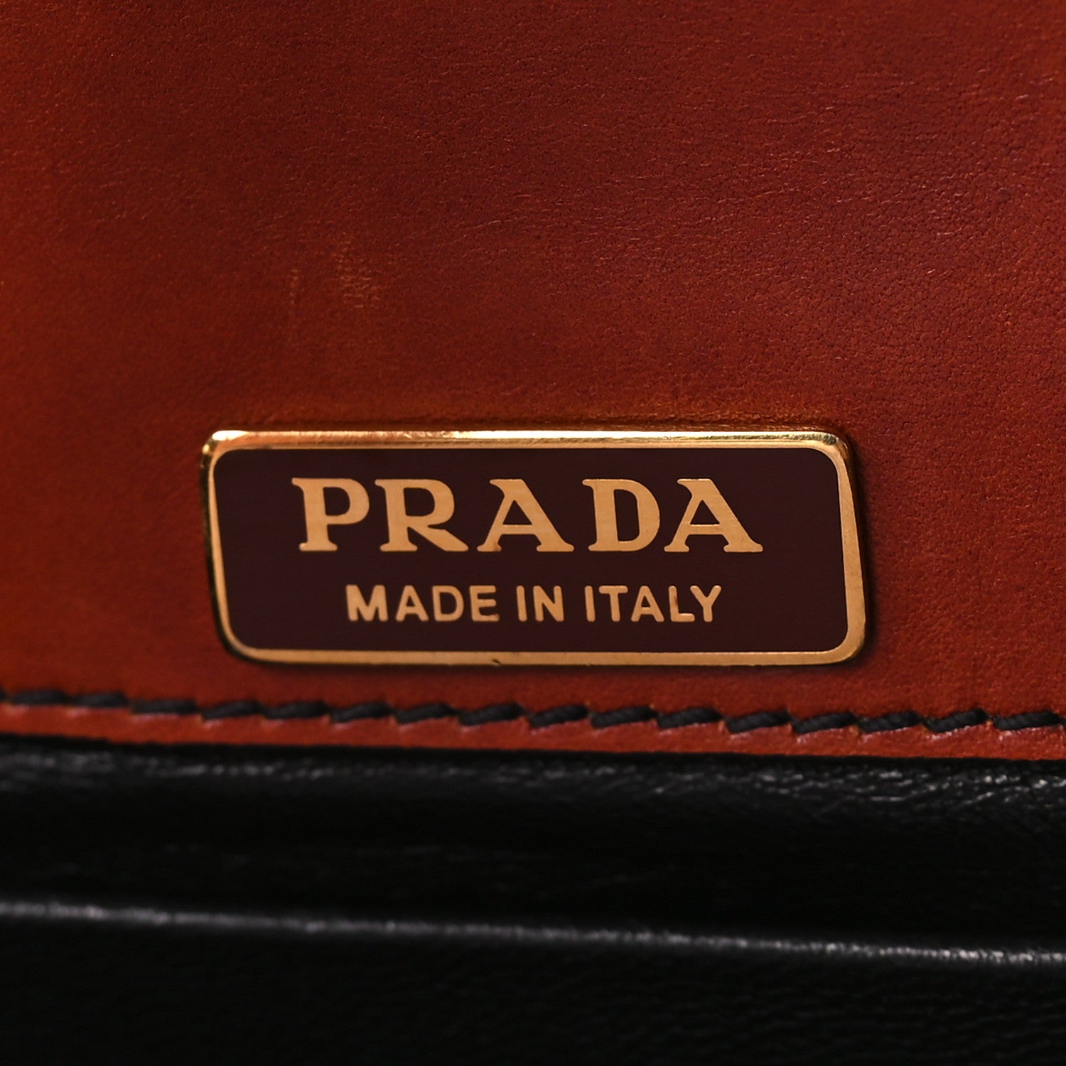Prada City Calf Saffiano Cahier Crossbody Bag Cotto Black 6 of 9