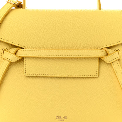 Celine Grained Calfskin Nano Belt Bag Citron 8 of 10