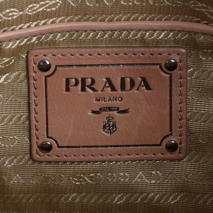 Prada Glace Calf Extra Wide Tote Cammeo 7 of 10