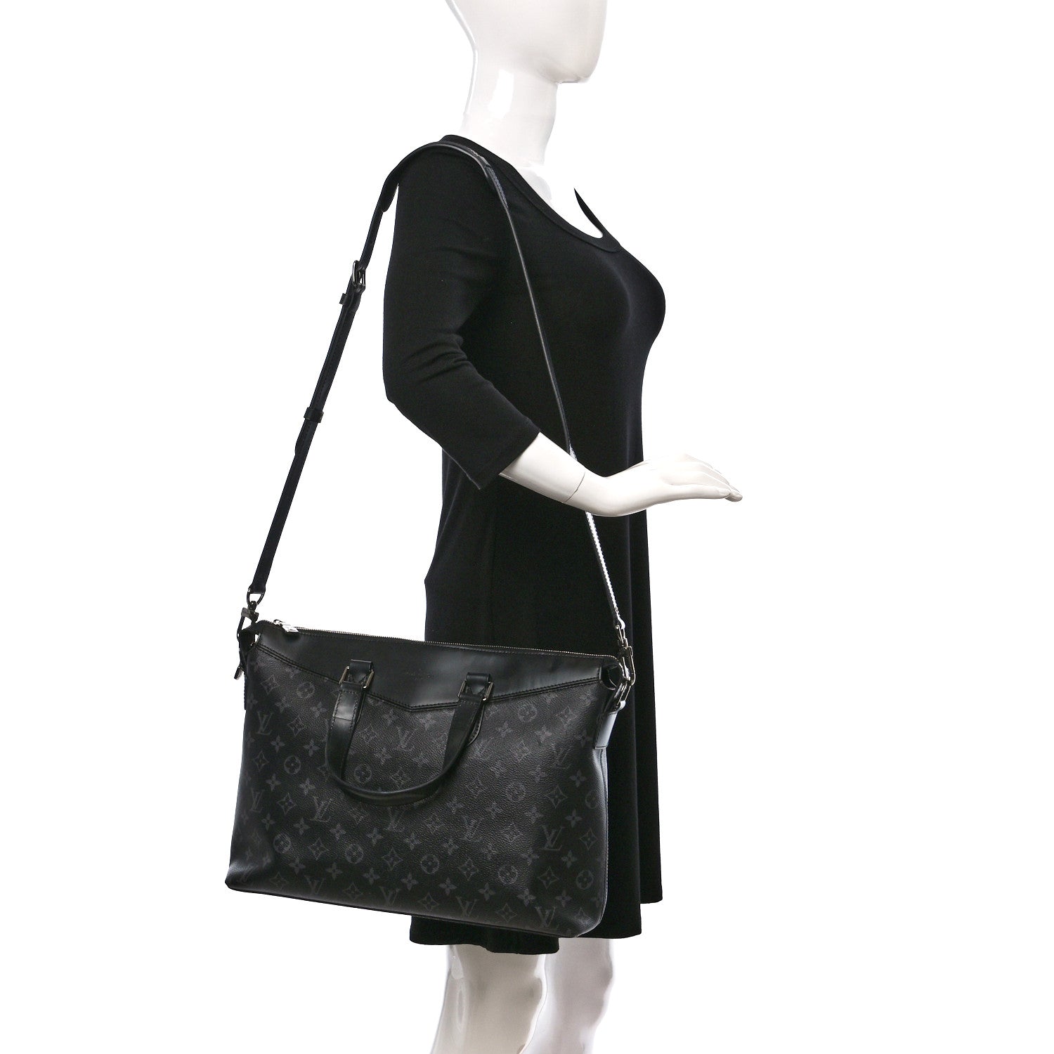 Louis Vuitton Monogram Eclipse Explorer Briefcase 2 of 8