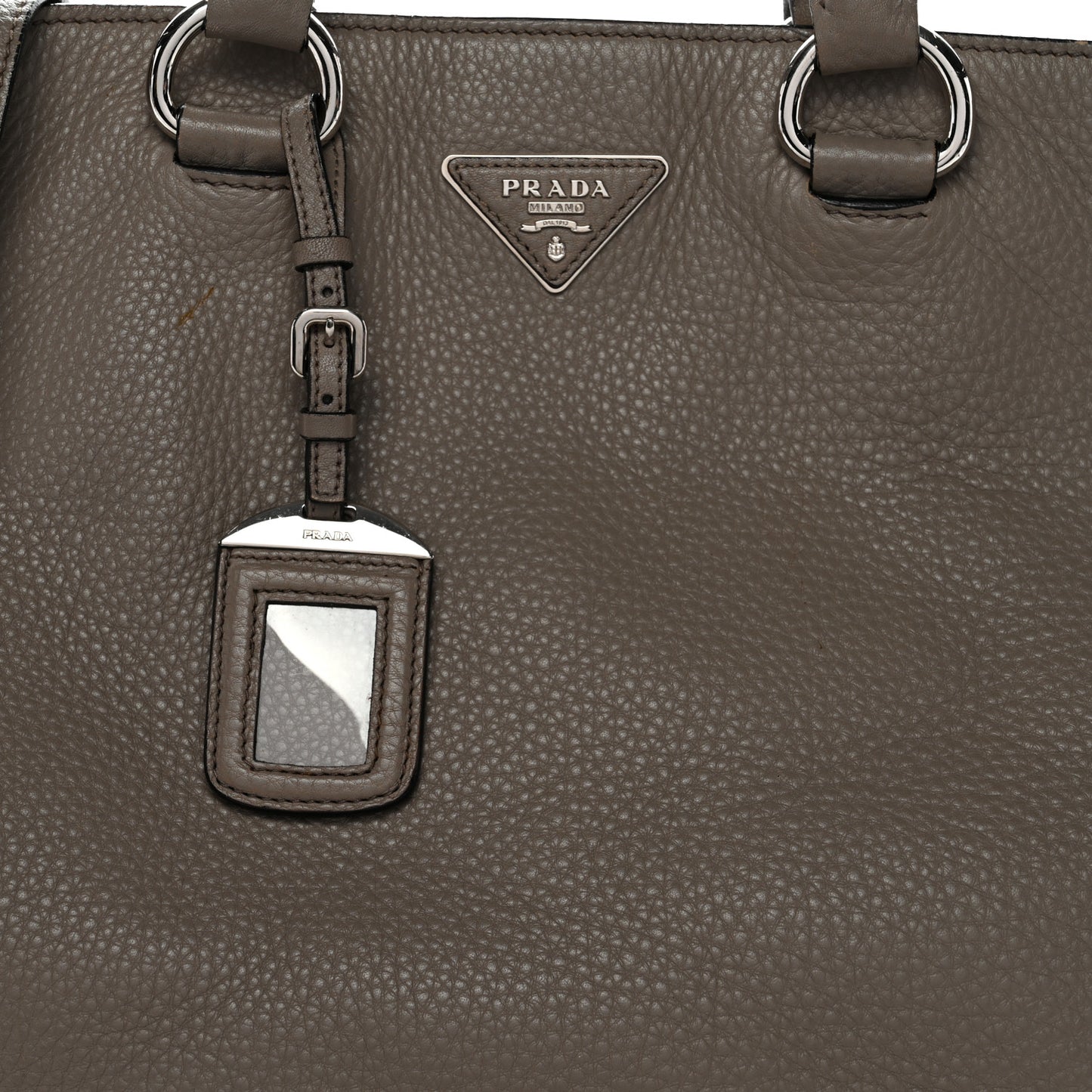 Vitello Daino Shopping Tote Argilla
