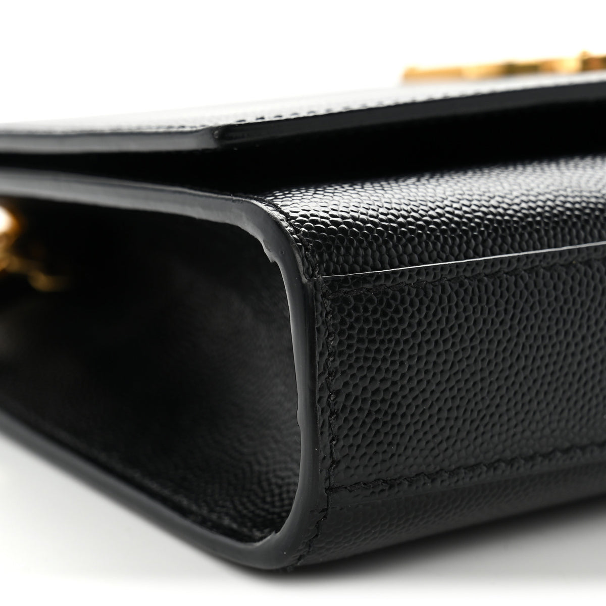 Saint Laurent Grain De Poudre Small Monogram Kate Satchel Black 17 of 19