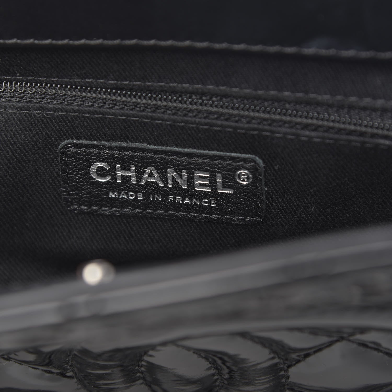 Chanel Patent Quilted Timeless CC Shopping Tote Black 6 of 14