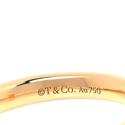 Tiffany 18K Yellow Gold Diamond T T1 Ring 49 5 4 of 5