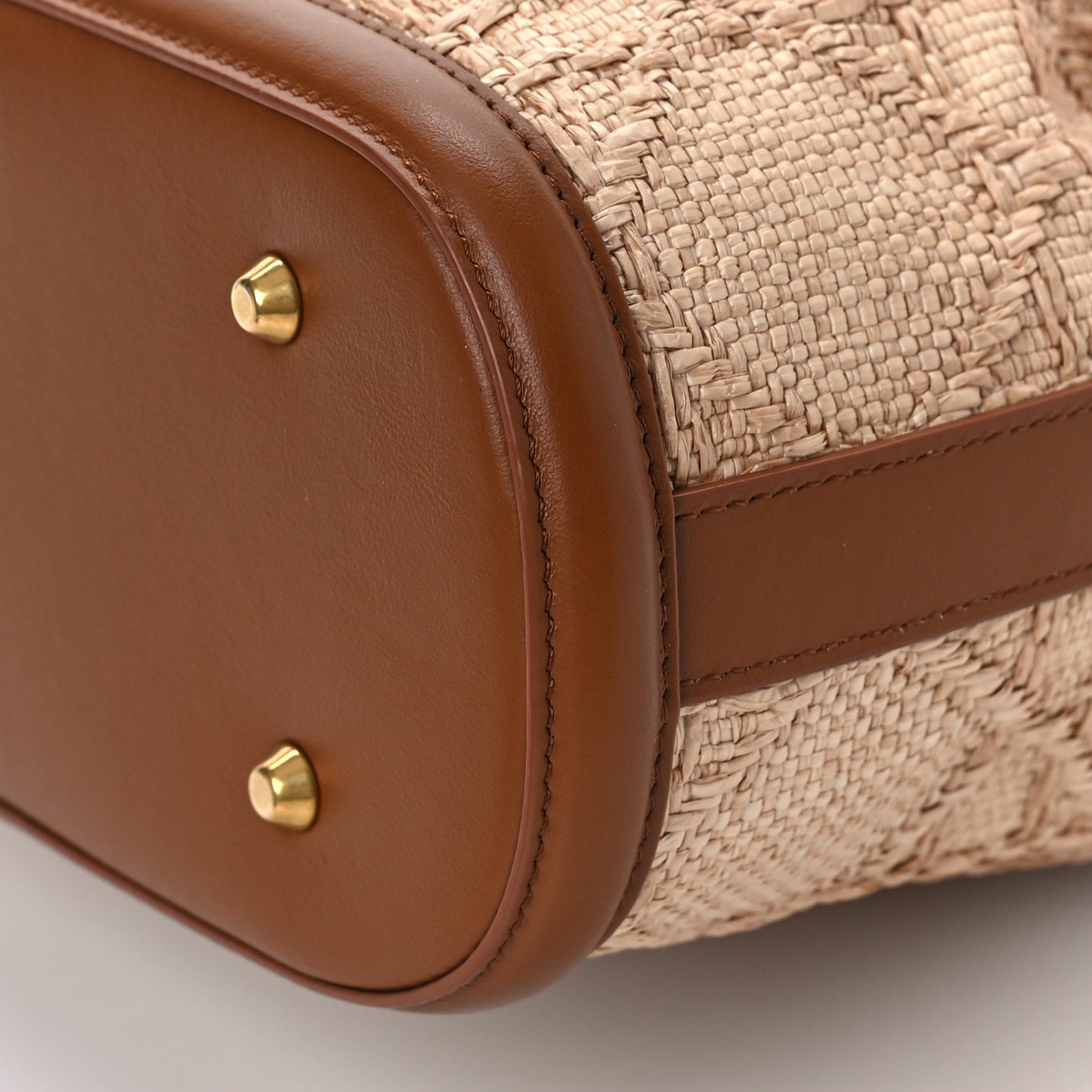 Raffia Calfskin Cannage C'est Dior Cannage Bucket Bag Natural