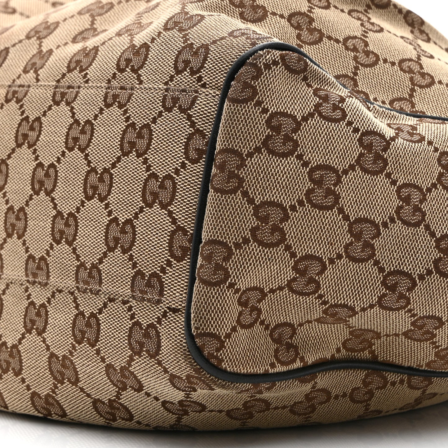 Monogram Medium Sukey Tote Beige Ebony Dark Brown