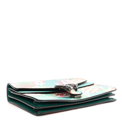 Gucci Calfskin Blooms Print Medium Dionysus Shoulder Bag Bright Emerald Multicolor 4 of 10