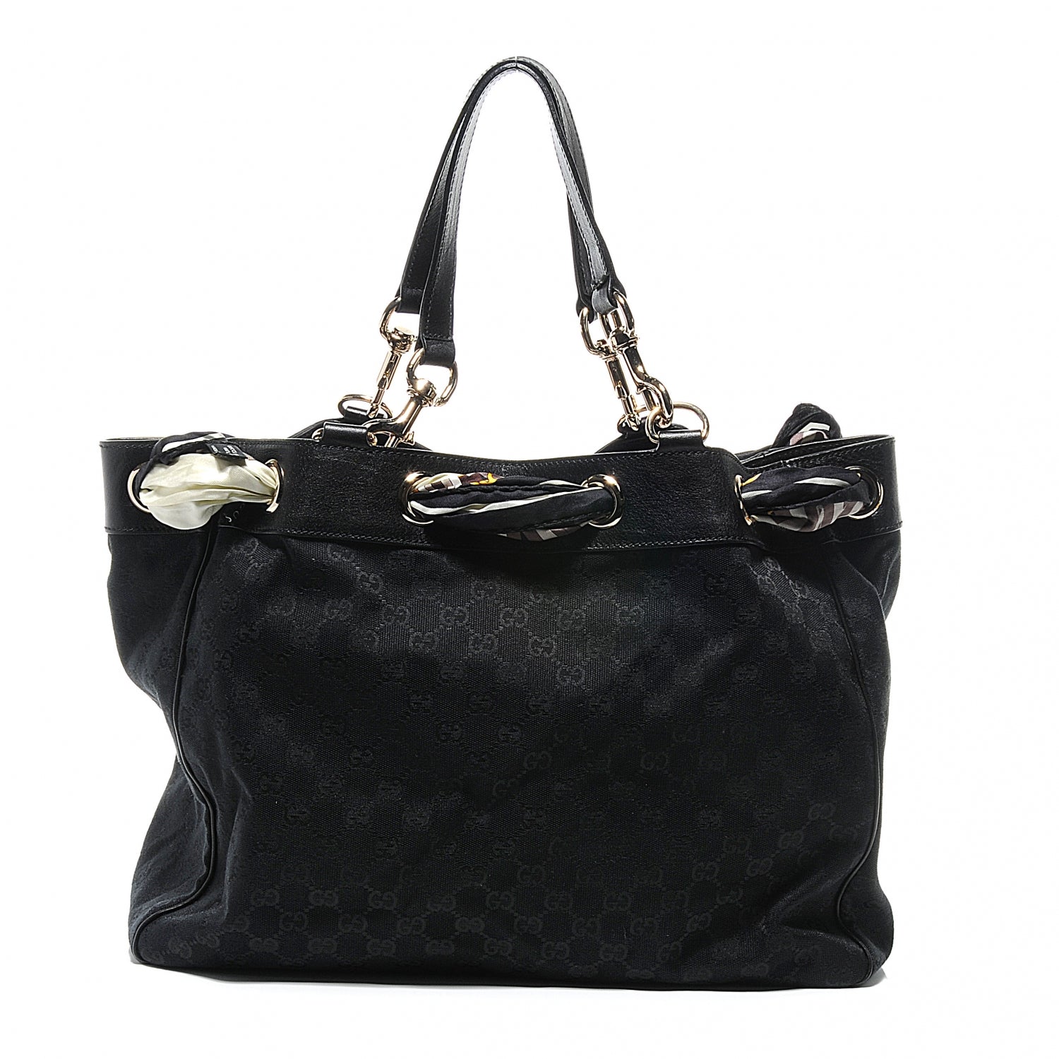 Gucci Monogram Large Positano Tote Black 8 of 9