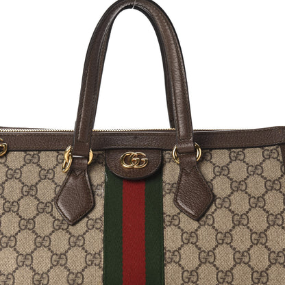 Gucci GG Supreme Monogram Web Medium Ophidia Tote Bag Brown 17 of 17