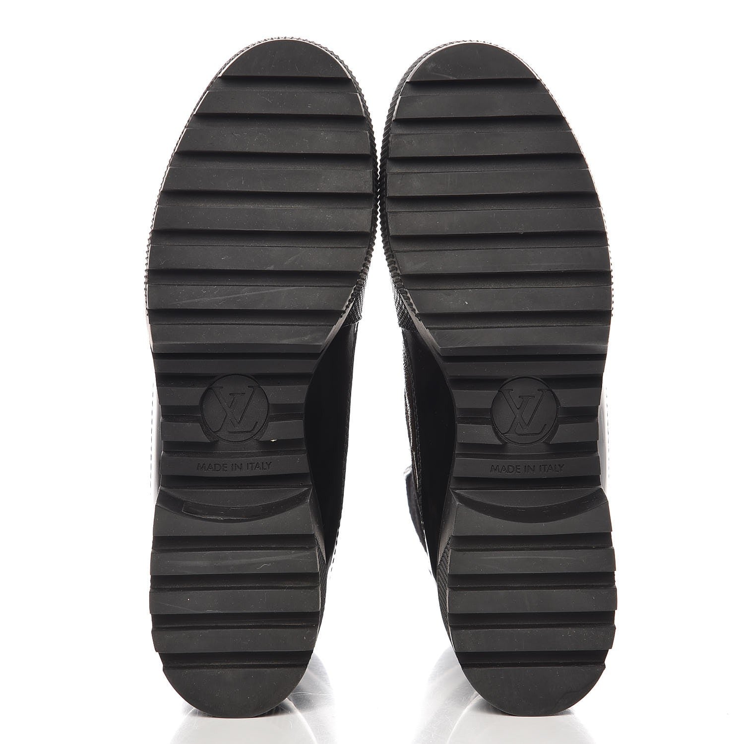 Louis Vuitton Suede Calfskin Monogram Checkpoint Platform Desert Boots 38 Black 5 of 8