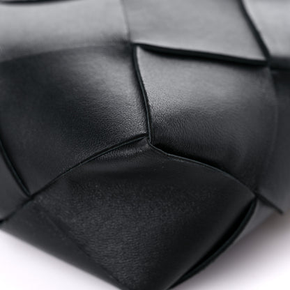 Bottega Veneta Lambskin Maxi Intrecciato Mini Cassette Camera Bag Black 10 of 11