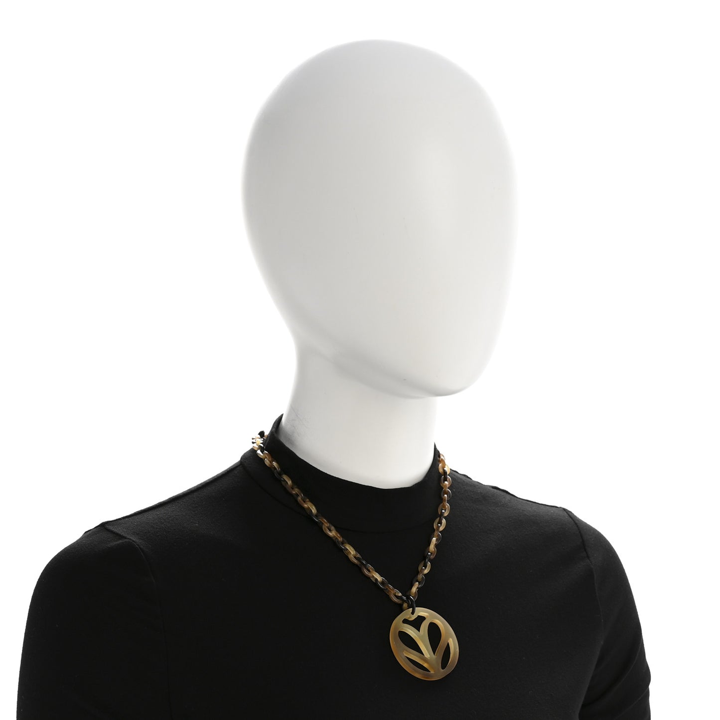 Buffalo Horn Heart Pendant Necklace