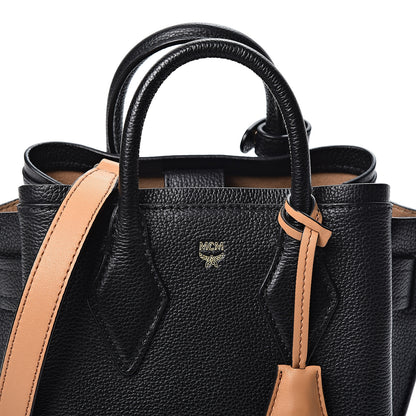 MCM Grained Calfskin Mini Neo Milla Tote Black 5 of 7
