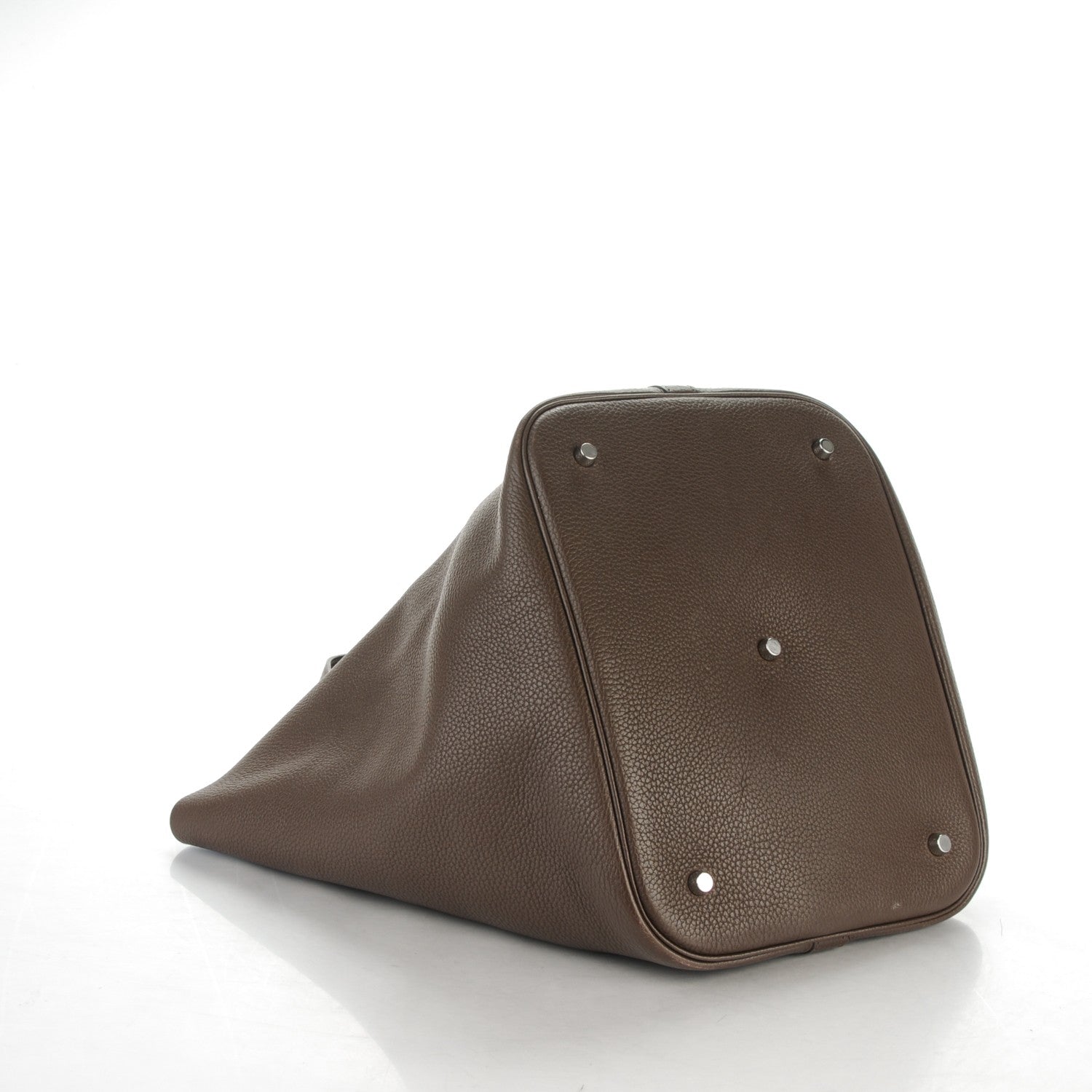 Hermes Taurillon Clemence Picotin Lock TGM Chocolate 4 of 7