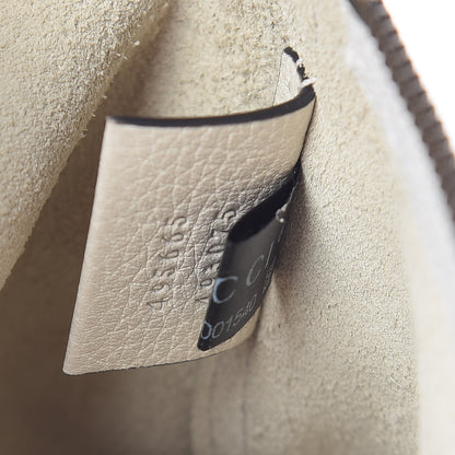 Gucci Pebbled Calfskin Medium Logo Portfolio Clutch White 7 of 7
