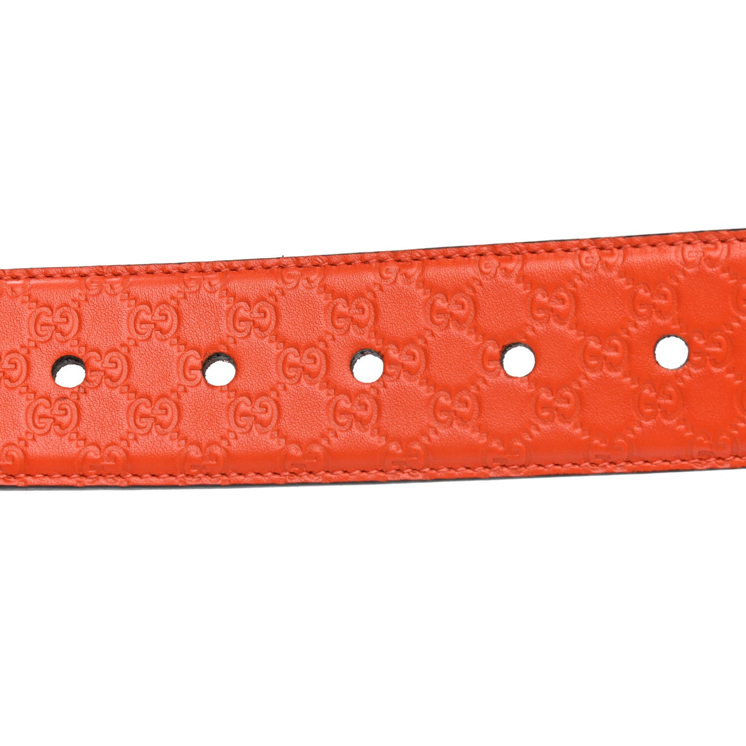 Gucci Soft Microguccissima 40mm Belt 90 36 Sun Orange 4 of 5