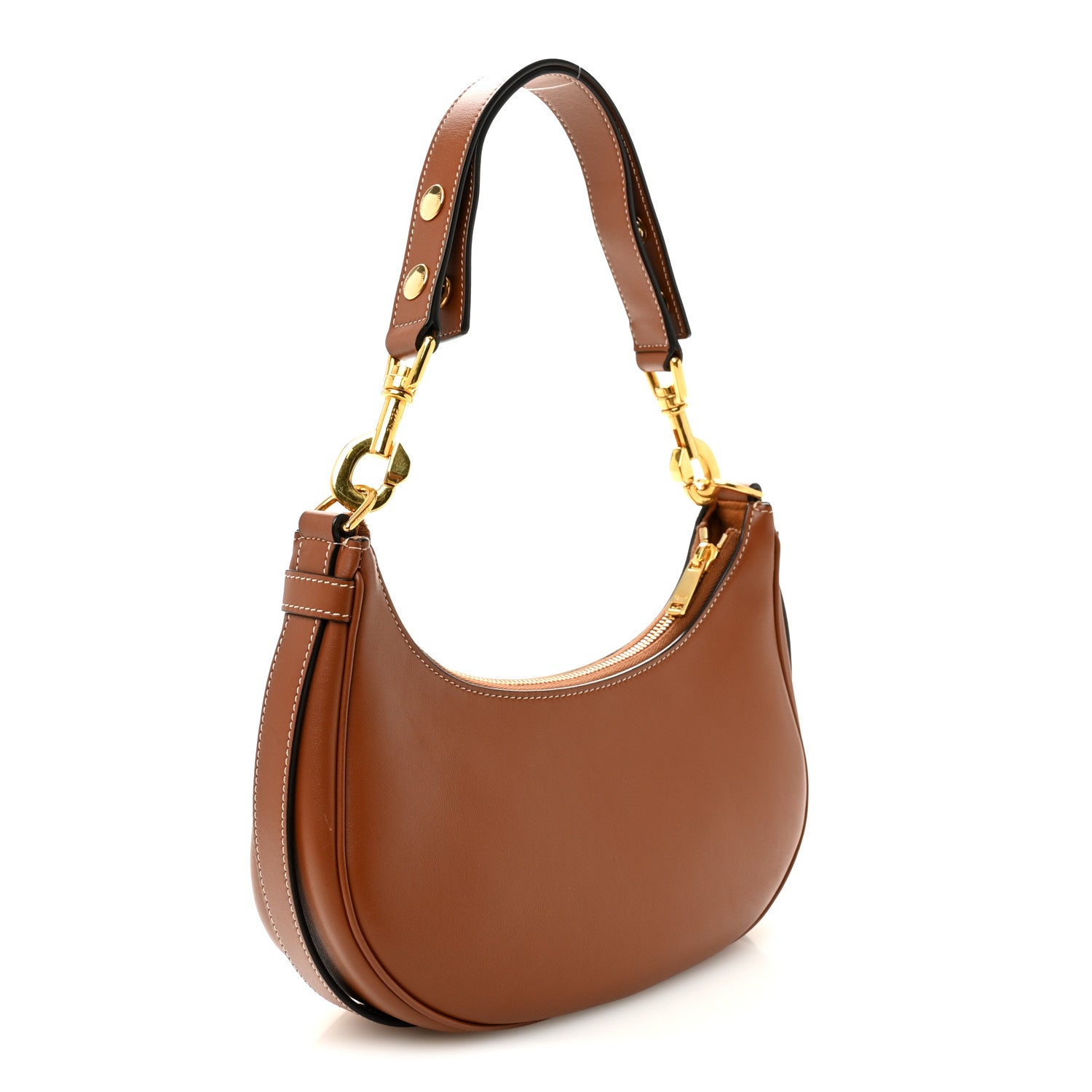 Celine Smooth Calfskin Medium Strap Ava Shoulder Bag Tan 3 of 10