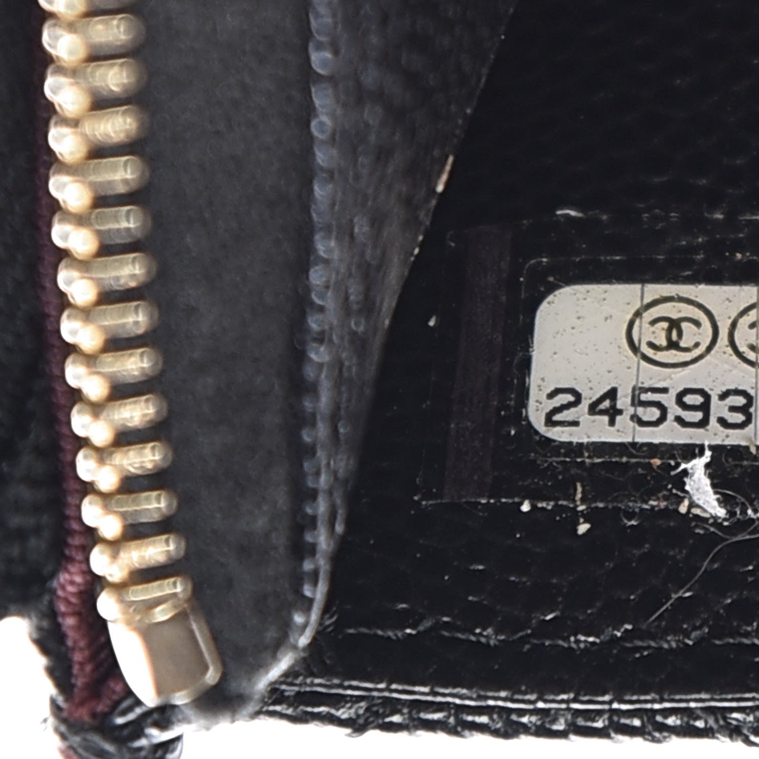 Chanel Caviar Quilted Classic Zip Pouch Black 7 of 8