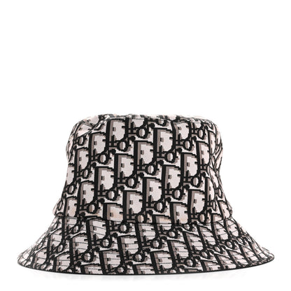 Christian Dior Oblique Reversible Teddy-D Brim Bucket Hat 58 Black 3 of 8