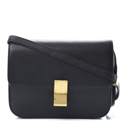 Celine Goatskin Medium Classic Box Flap Bag Black 1 of 16