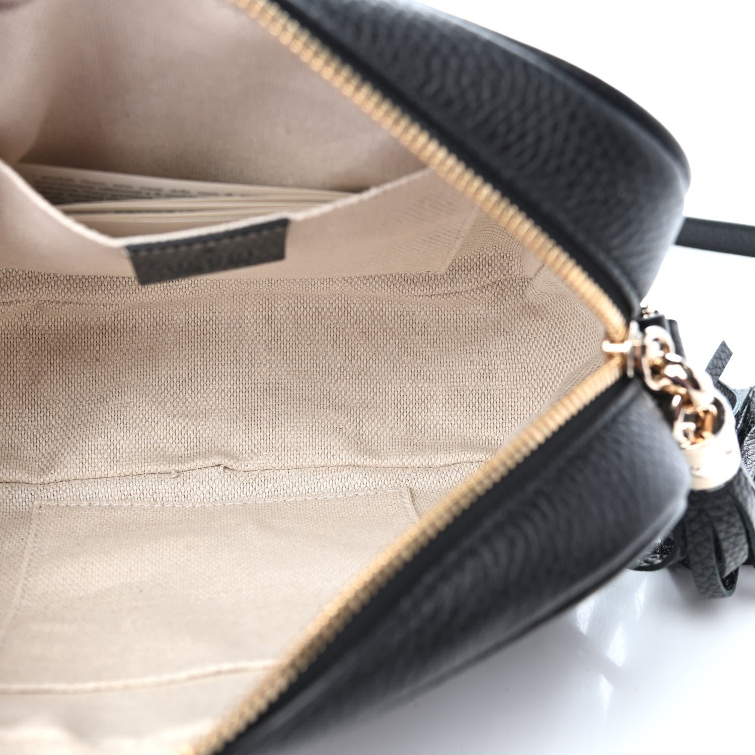 Gucci Pebbled Calfskin Small Soho Disco Bag Black 5 of 10