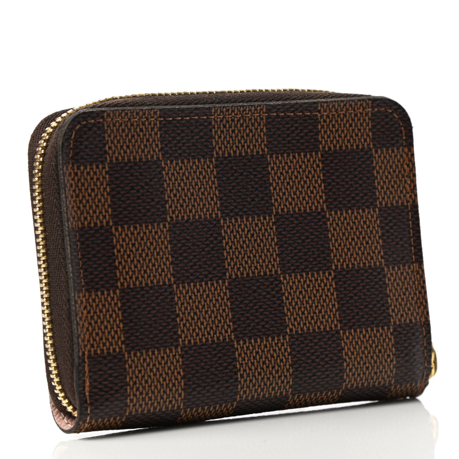 Louis Vuitton Damier Ebene Zippy Coin Purse Rose Ballerine 2 of 6